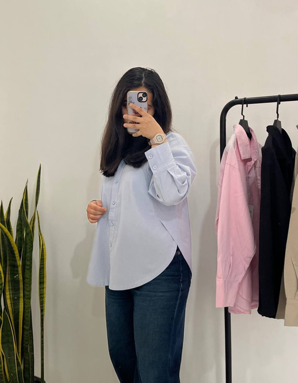 شومیز بغل هلال آبی