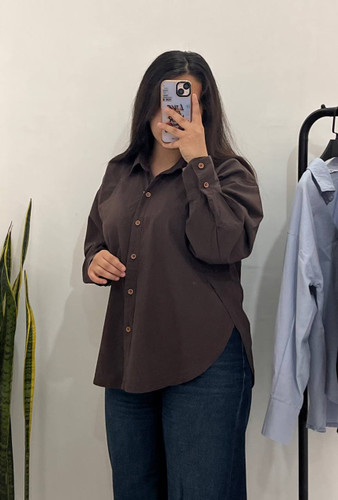 شومیز بغل هلال شکلاتی