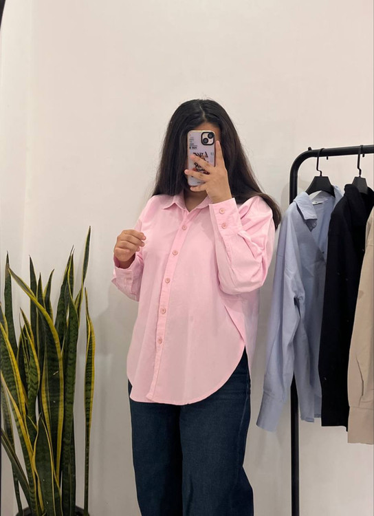 شومیز بغل هلال صورتی