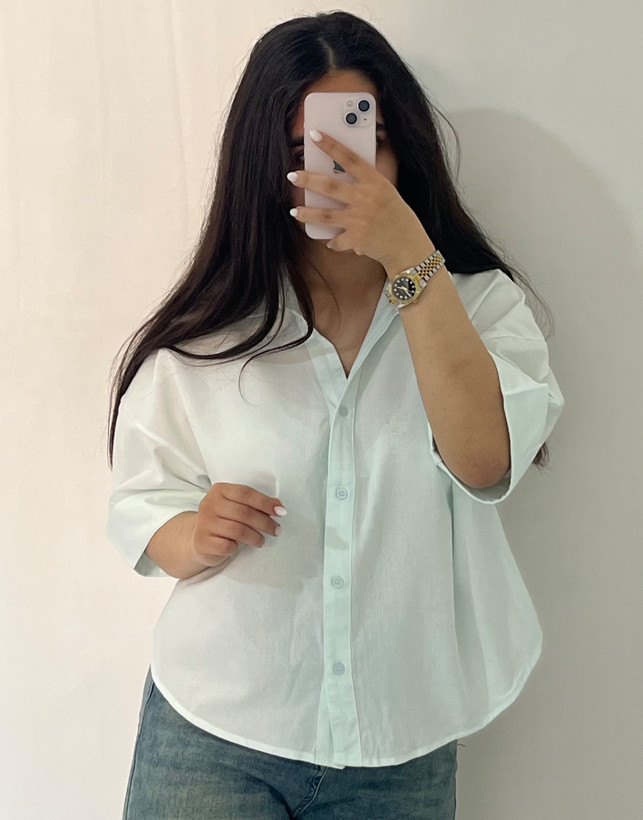 شومیز باکسی لینن - 2